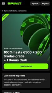 Bonos y promociones de Spinit Casino