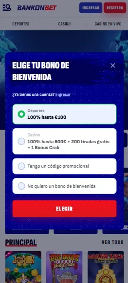 Bankonbet login