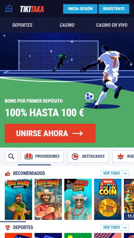 Página principal de Tikitaka en línea