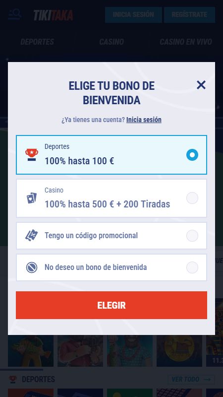 Crear una cuenta en Tikitaka