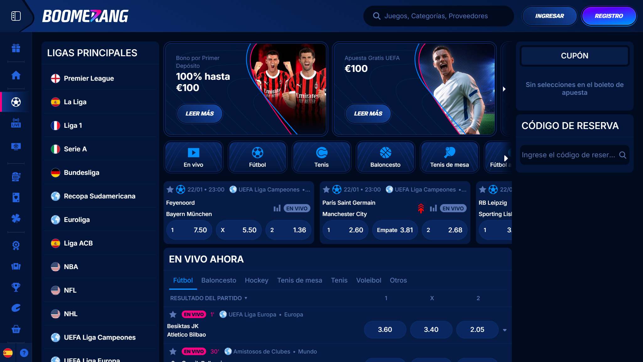 Boomerang-bet Bookmaker Betting Spain, apuestaes.net