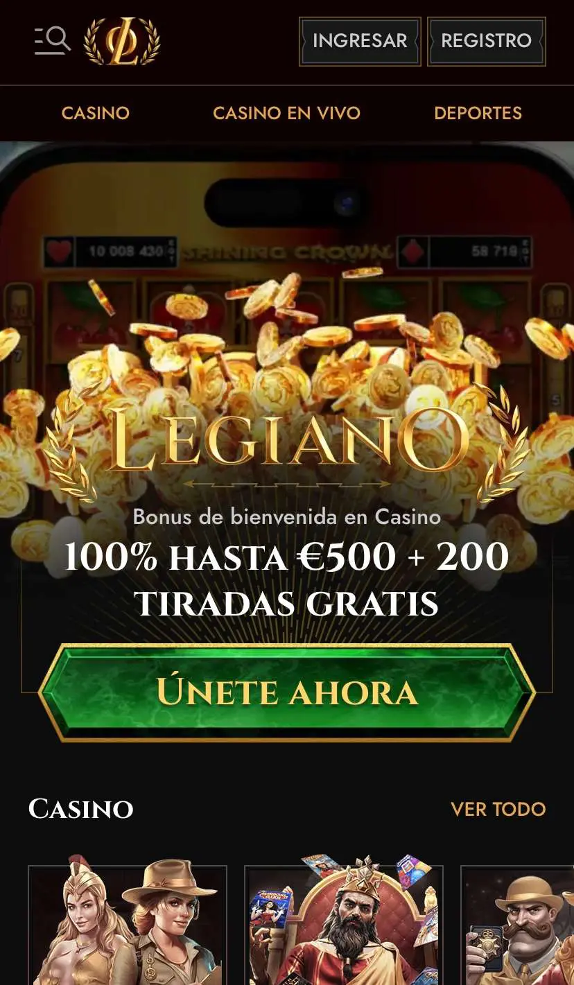 Legiano casino online