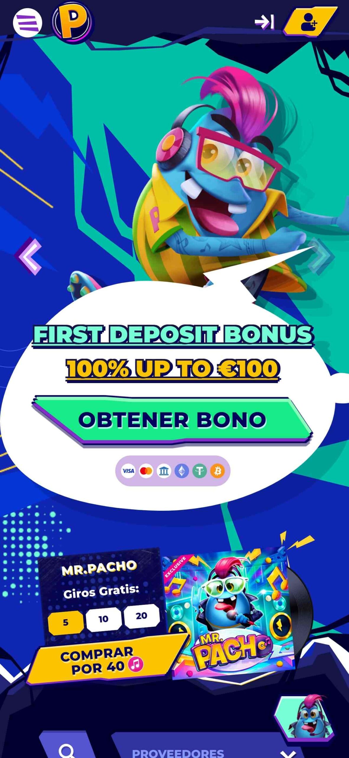 MrPacho Bookmaker Main Page (mobile), apuestaes.net