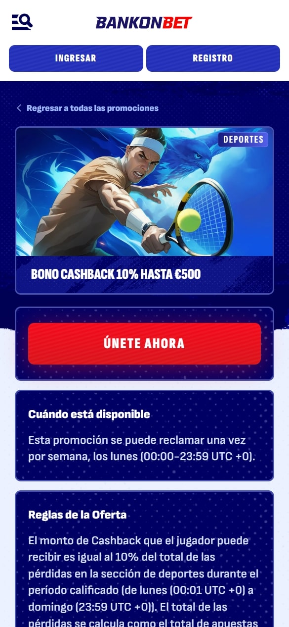 BankonBet cashback