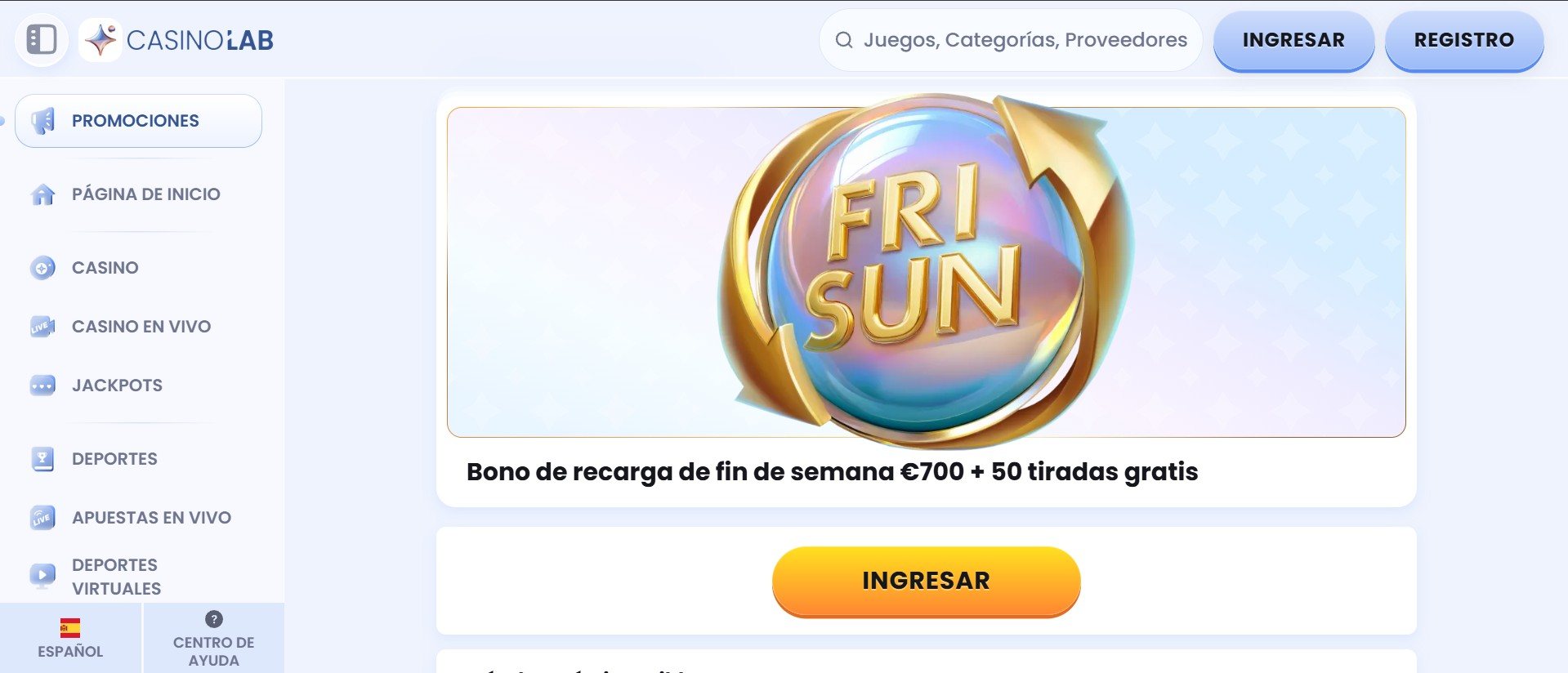 Casinolab bono de recarga