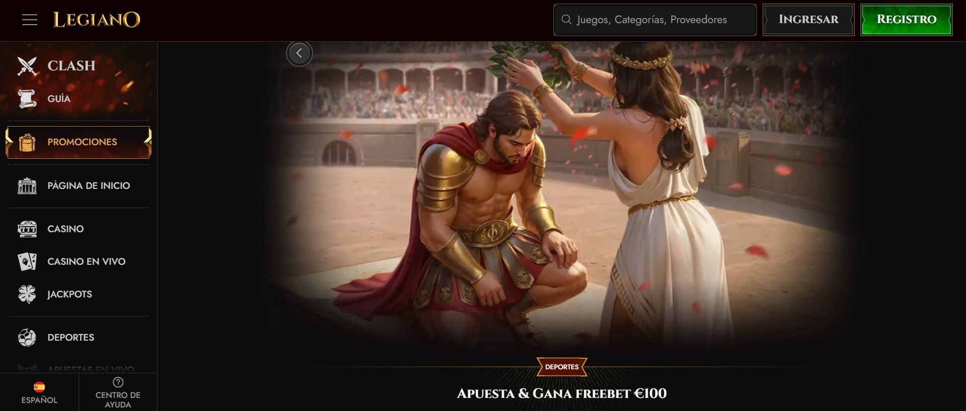 Apuesta gratis en Legiano España