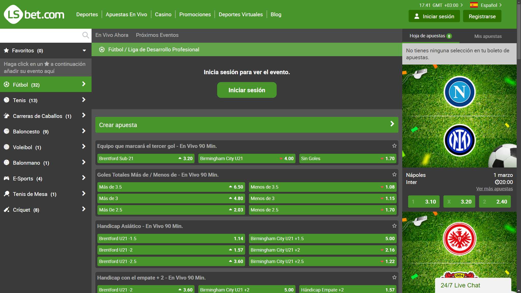 LSBet Bookmaker Live Sport Betting, apuestaes.net
