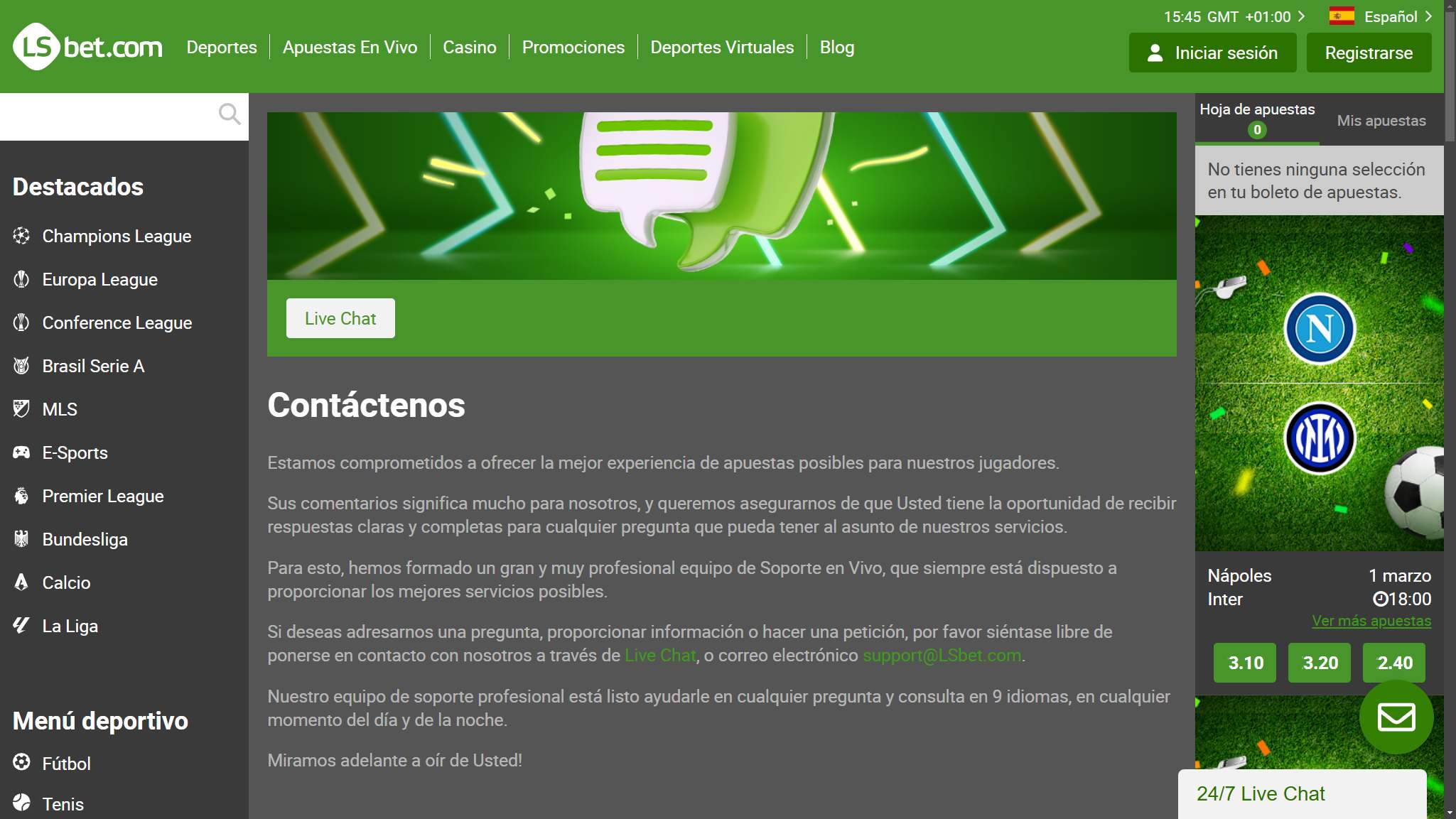 LSBet Support, apuestaes.net