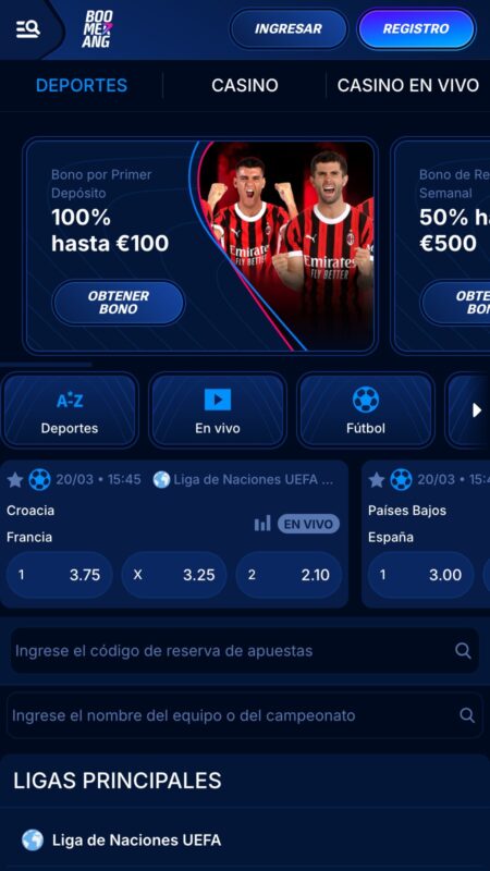 BoomerangBet Casa de apuestas
