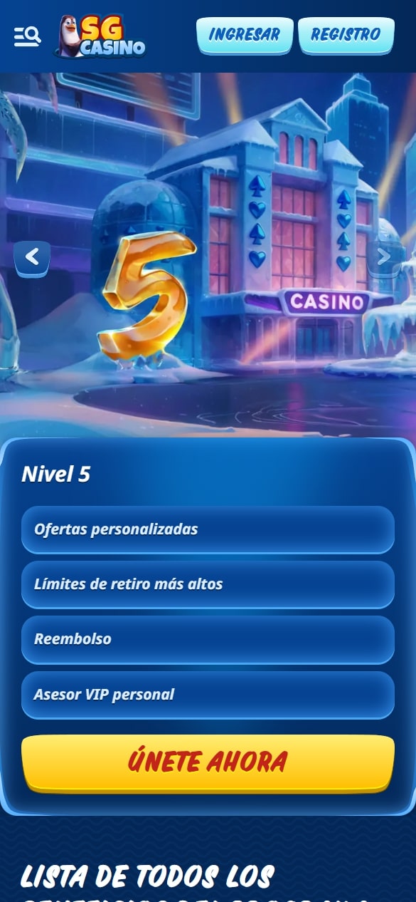 Programa VIP de SG Casino