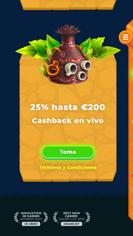 wazamba live cashback