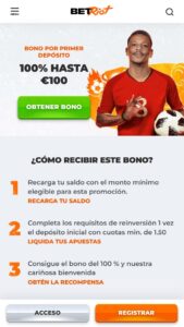 Bonos y promociones para nuevos ingresos en BetRiot