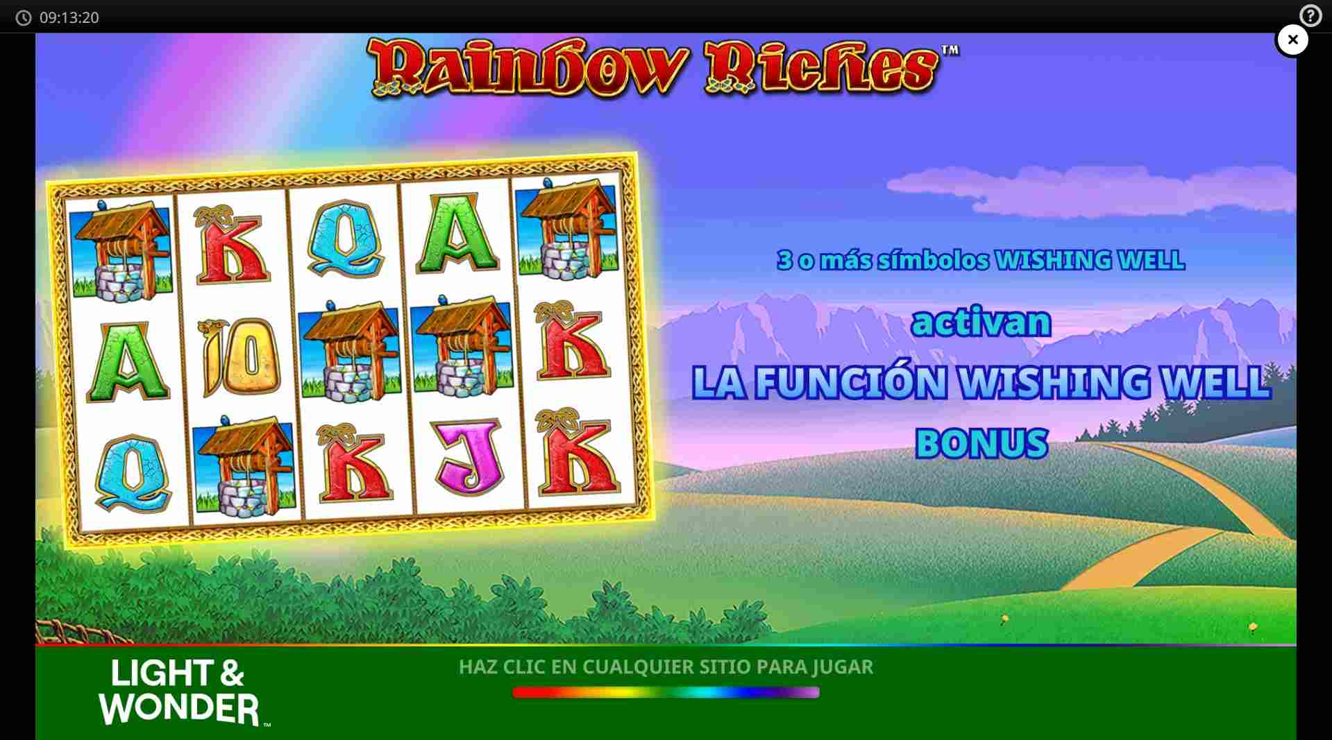 Rainbow Riches Slot características clave