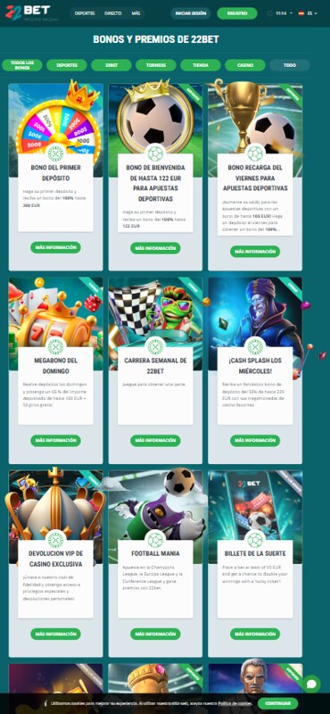 22Bet Bonos