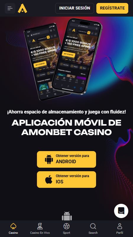 Descarga la aplicación móvil de AmonBet
