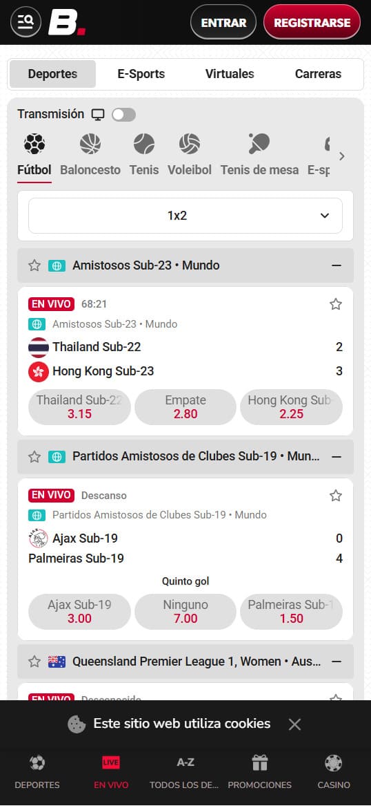 Betista live betting
