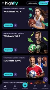 Bonos y promociones de Highflybet