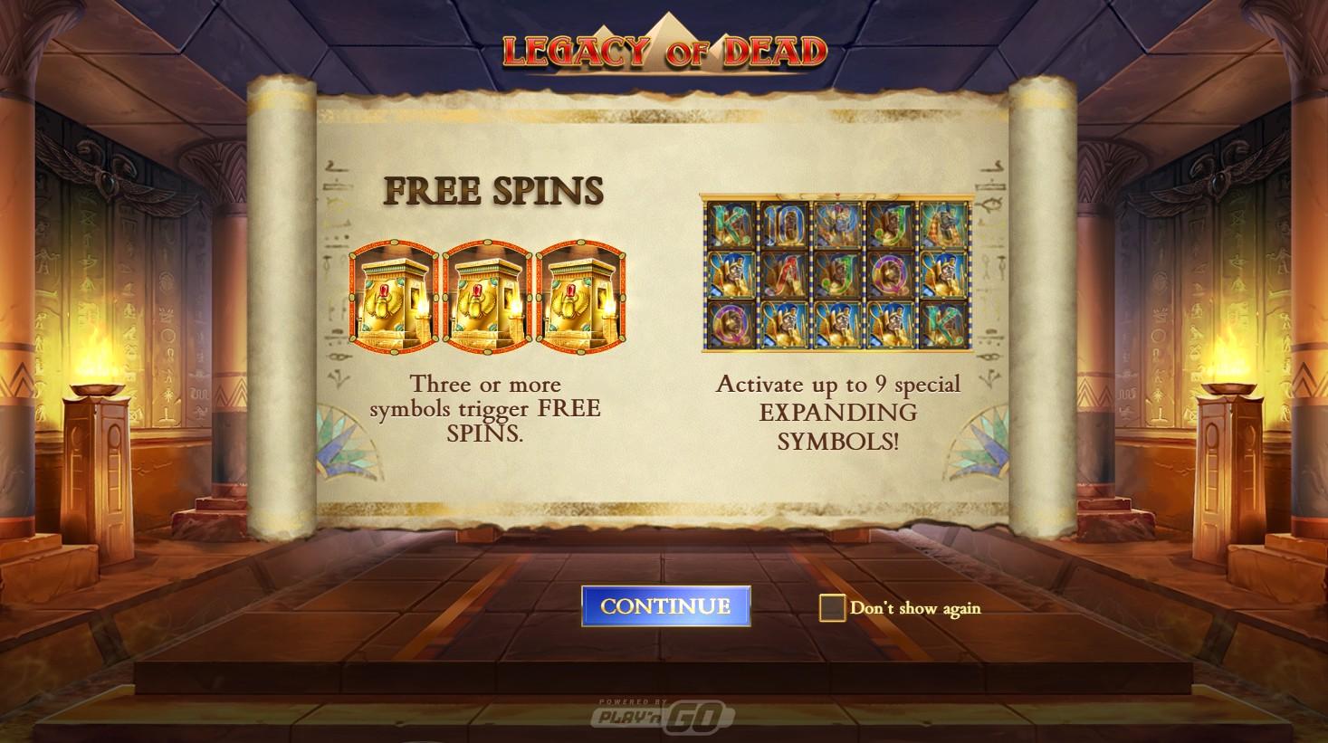 Tragaperras Legacy of Dead de Play'n GO