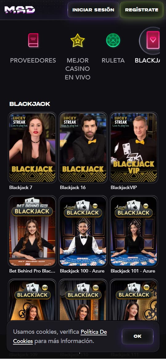 Madcasino blackjack