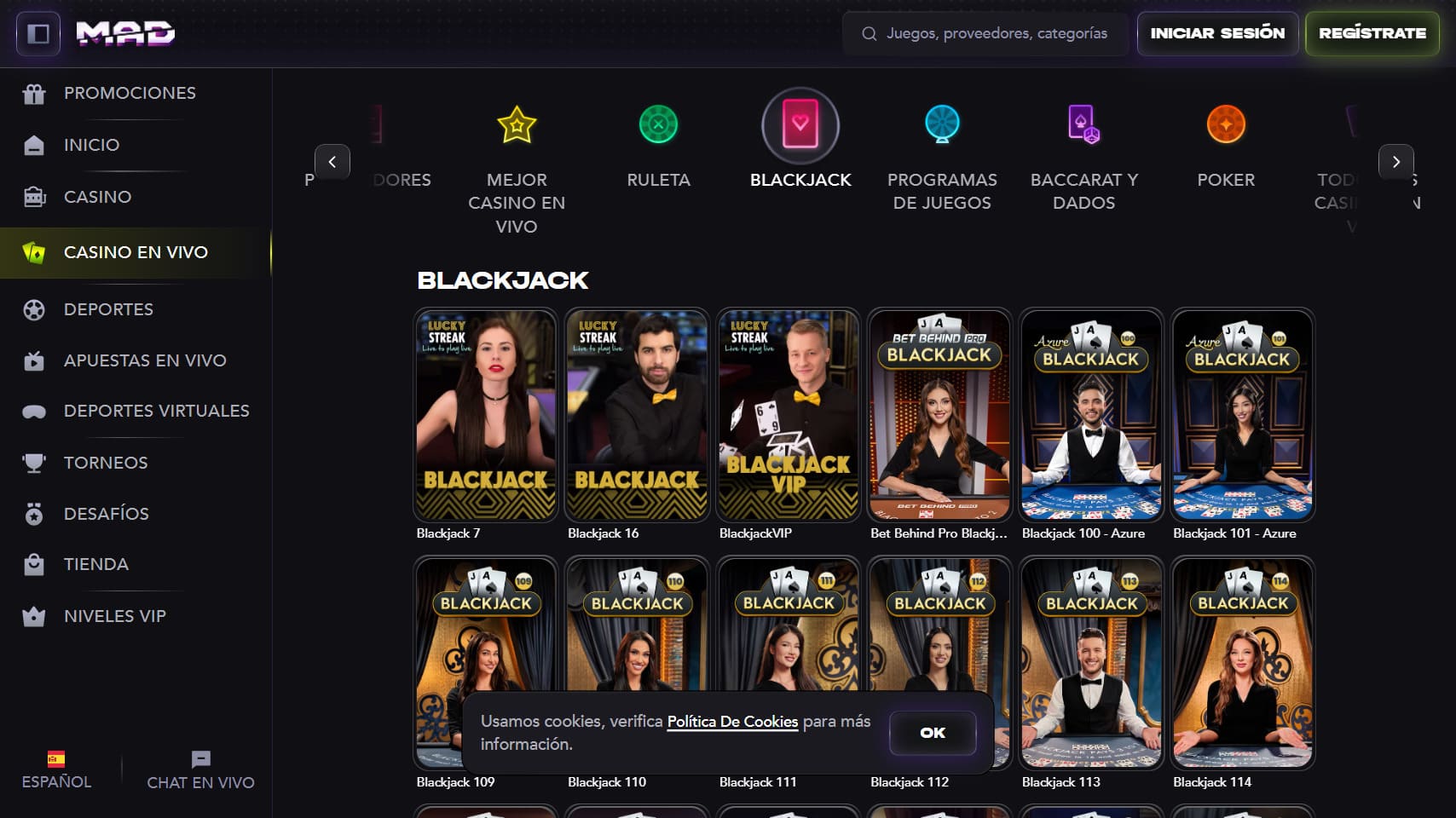 Blackjack madcasino