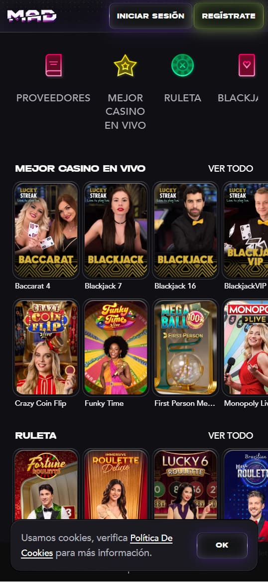 Madcasino live casino 