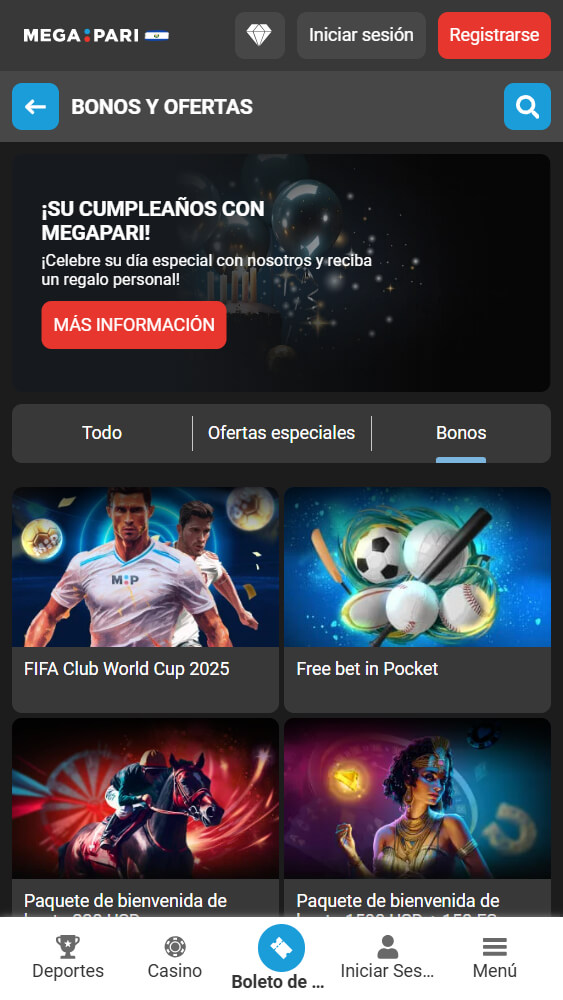 Megapari Bonos en el Salvador