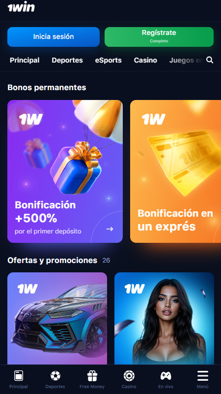 1Win Bookmaker sport bonuses Mexico