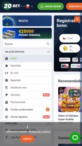 20bet Mobile No Deposit Bonuses Main