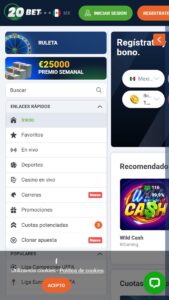 20bet Mobile No Deposit Mx