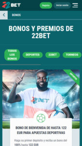 22Bet Bookmaker sport bonuses