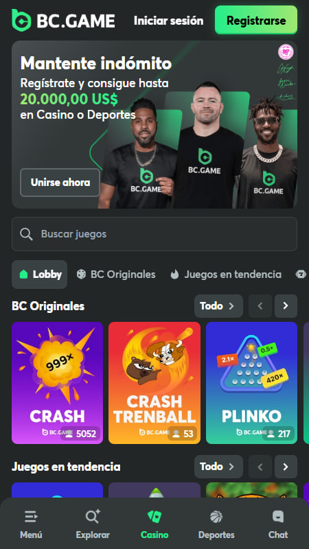 BC.Game bonus de bienvenida en México
