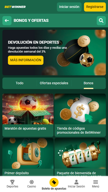 BetWinner bono sin depósito por tu cumpleaños