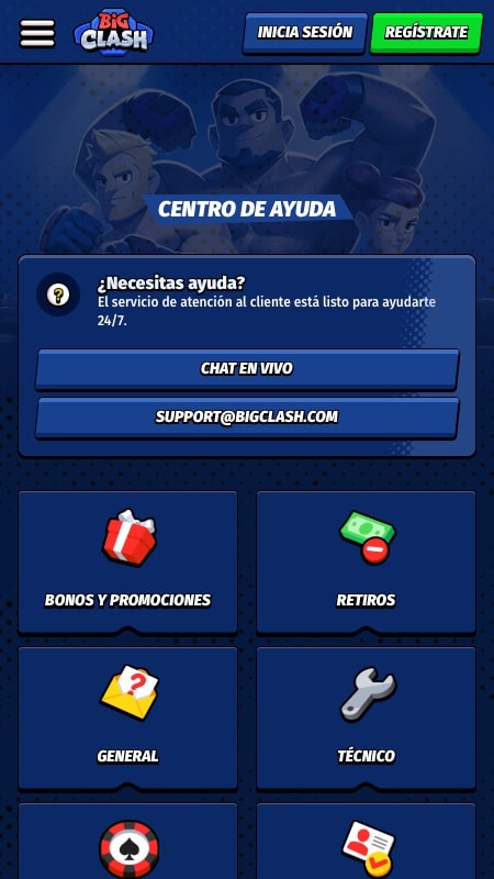 Centro de ayuda de BigClash