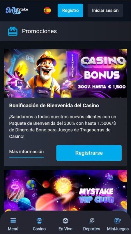 MyStake bonos de bienvenida