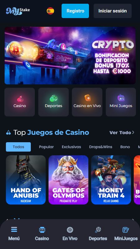 Página principal de Mystake en línea