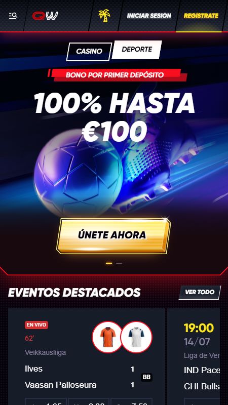 Página principal de Quickwin en línea