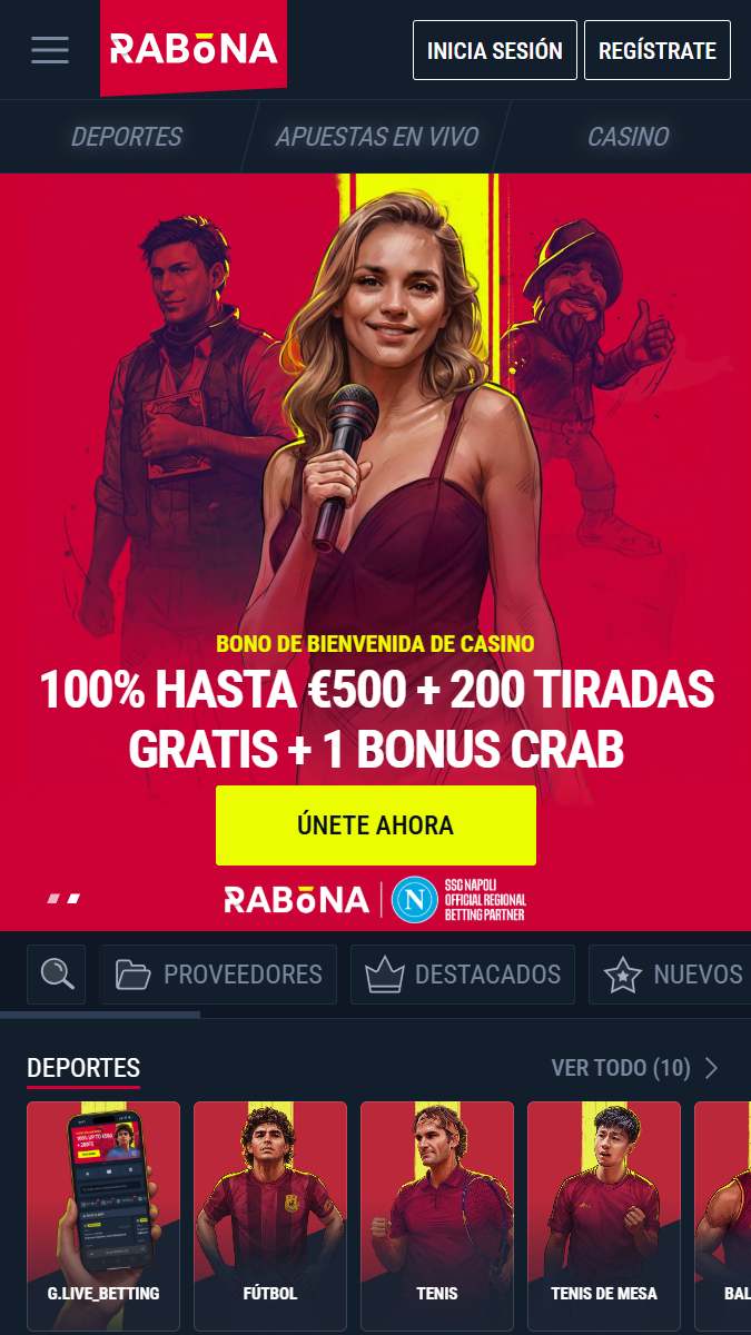 Rabona Mobile No Deposit Bonuses Main