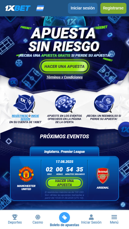 1xBet bonos sin depósito
