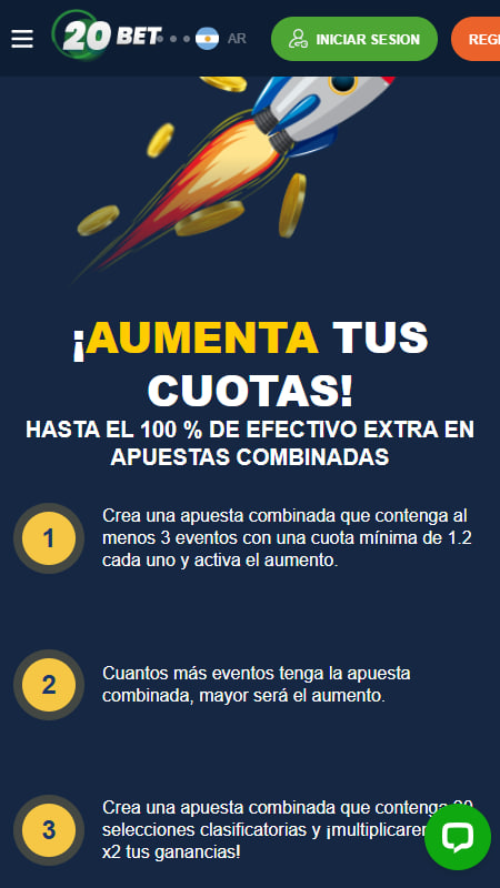 20bet bonos sin depósito