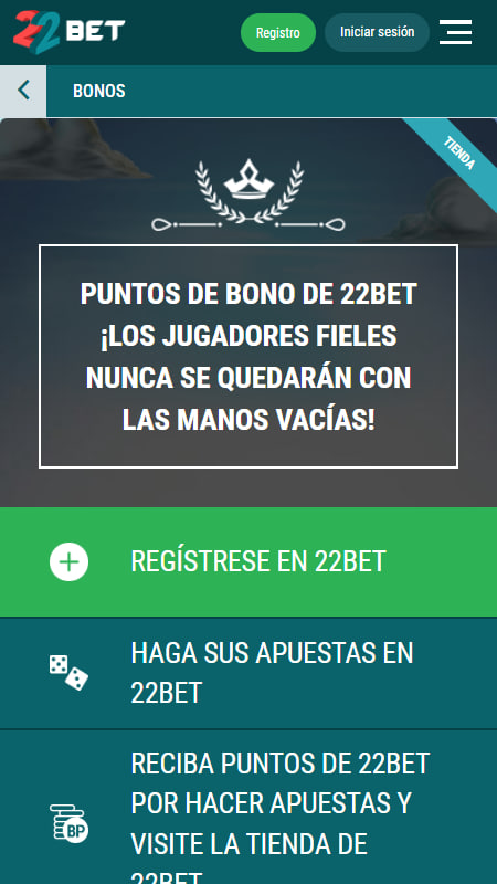 22Bet bonos de apuestas gratis en Argentina