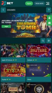 22bet Mobile No Deposit Casino