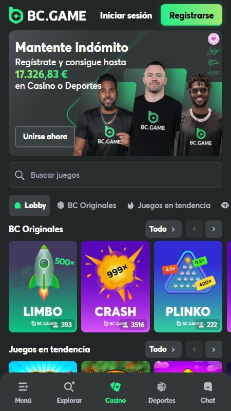 BC.Game home page