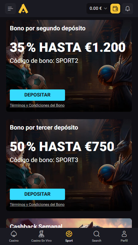 Bonos y promociones en Amonbet Casa de Apuestas 