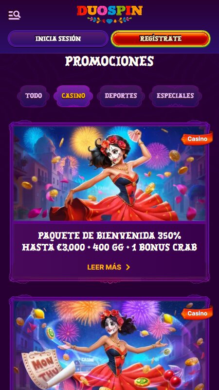 Duospin promotions for casino