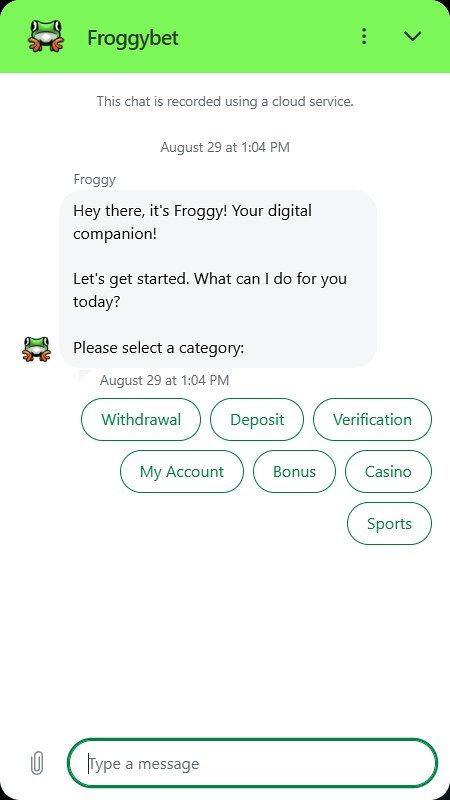 FroggyBet chat