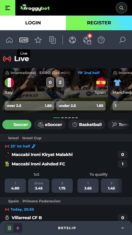 froggybet sport live
