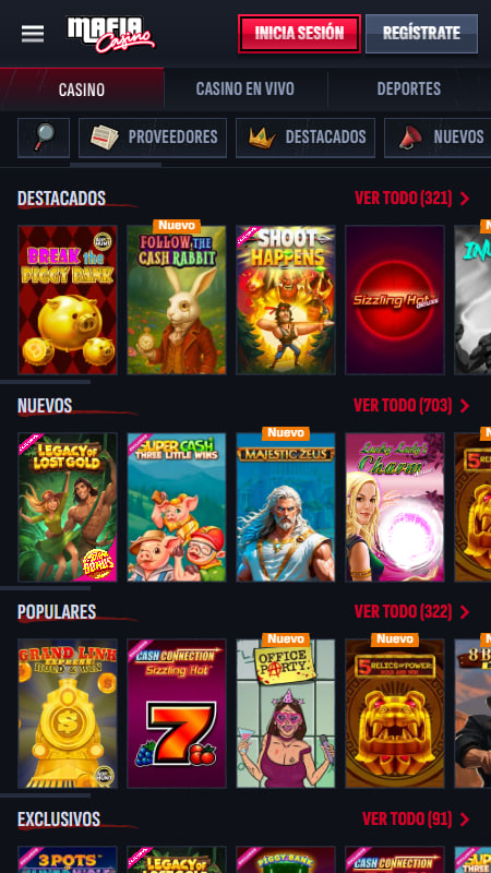 Juegos de Mafia casino 
