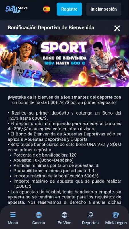 MyStake bono de bienvenida en Argentina