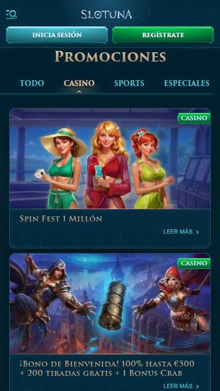 Slotuna promotions for casino