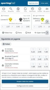 Sportingbet Mobile Bienvenida